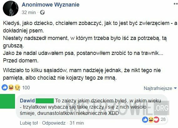 Kiedyś jako dziecko...