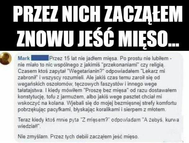 Jak zacząłem jeść mięso? 
