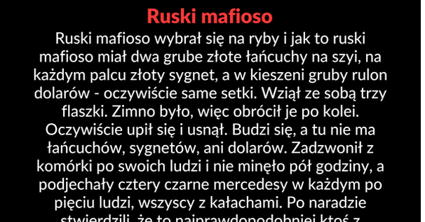 Tak się załatwia sprawy z mafioso 
