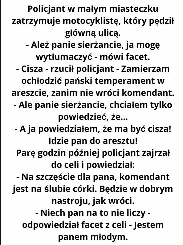 Policjant ma przechlapane 