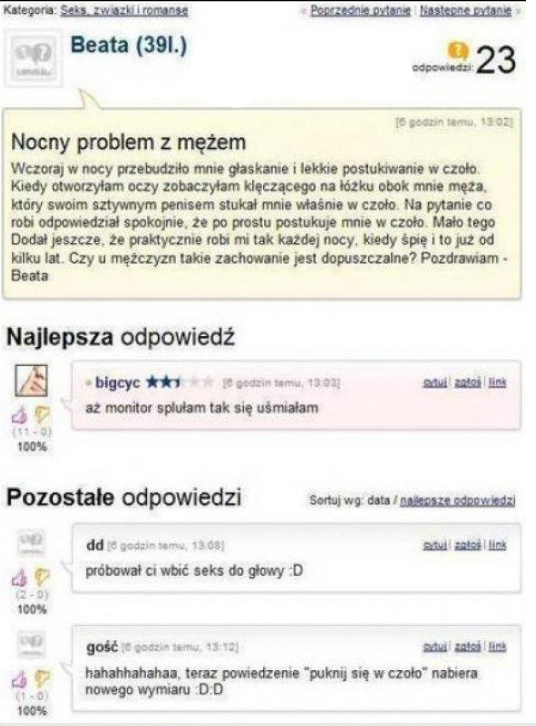 Nocny problem z mężem 