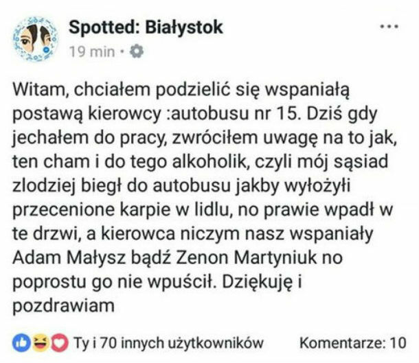 Genialna sytuacja ze spotted 