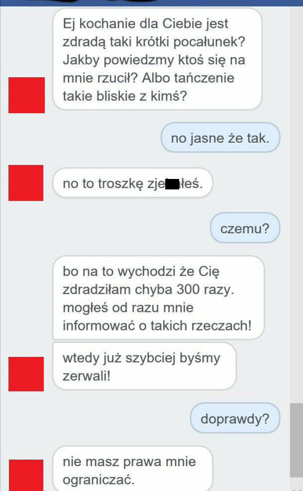 Nie ma prawa jej ograniczać 