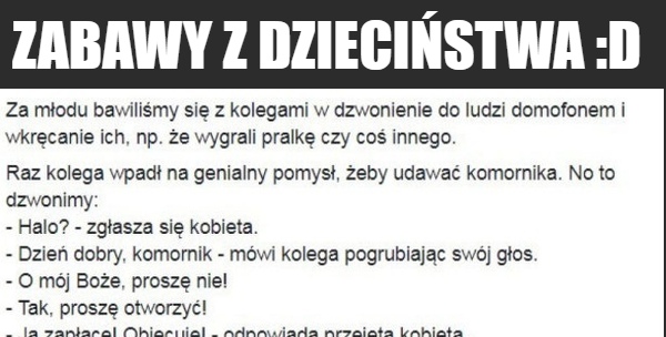 Zabawy z dzieciństwa 