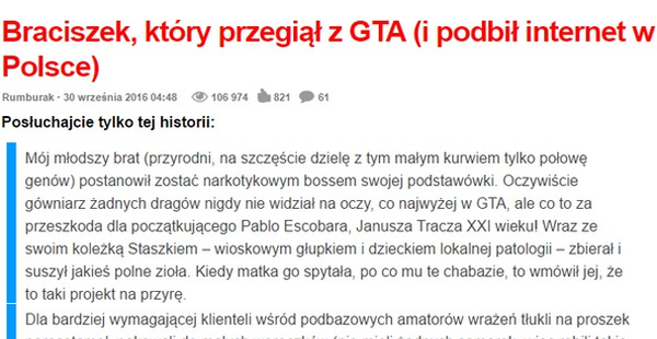 Mój brat gangster