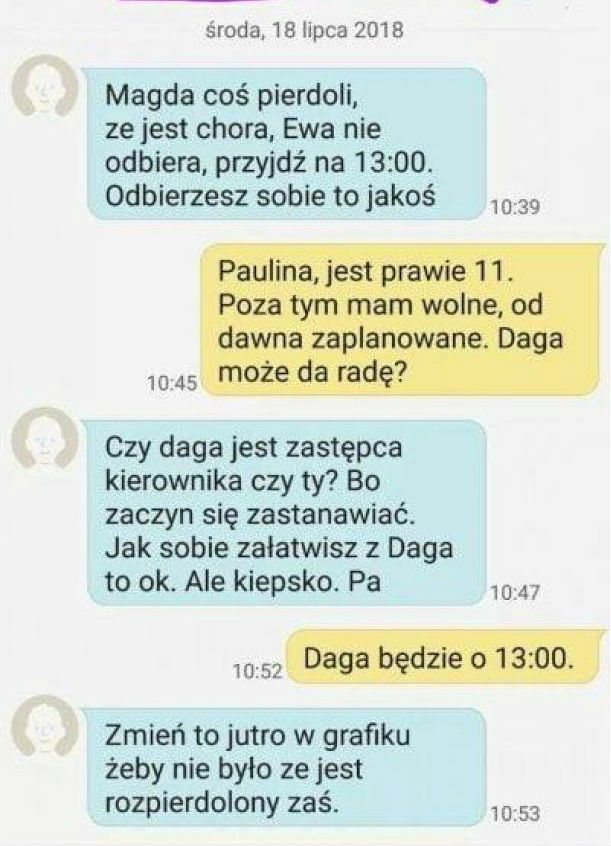 Najgorszy typ szefowej 