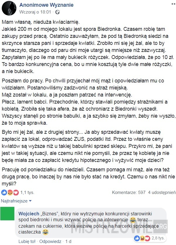 Powinna się wstydzić 
