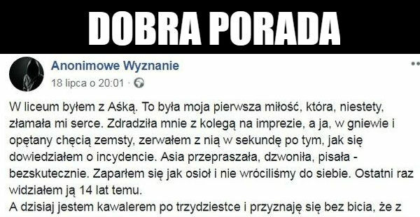 Dobrze mu doradził 