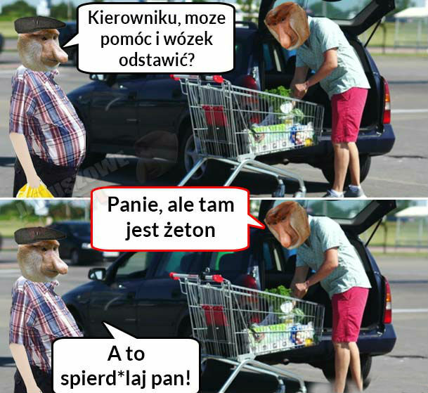 Janusz pod supermarketem 