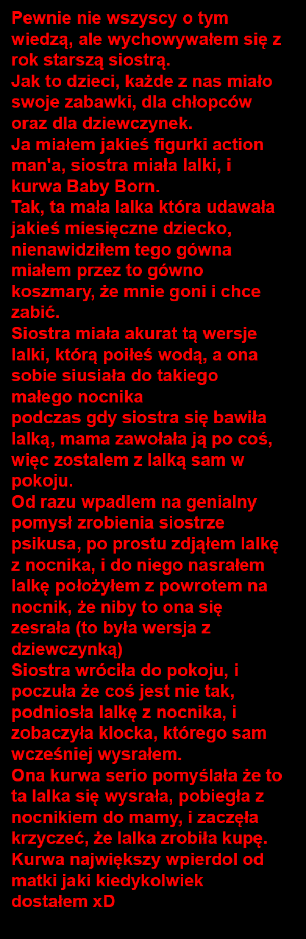 Jak strollować siostrę 