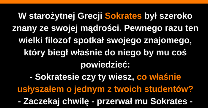 Sokrates wielkim filozofem był :D 