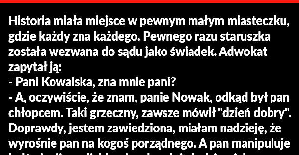 Staruszka w sądzie 