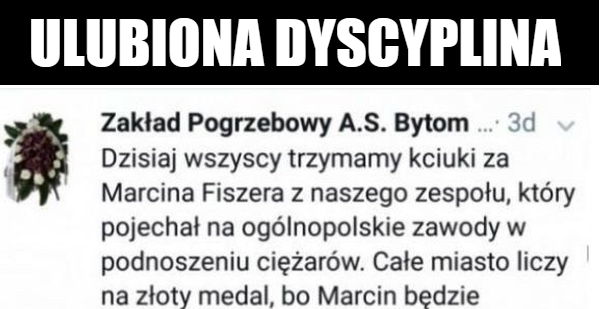 Ulubiona dyscyplina zakładów pogrzebowych 