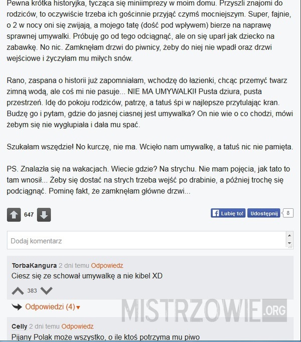 Kiedy ojciec popije... :D 
