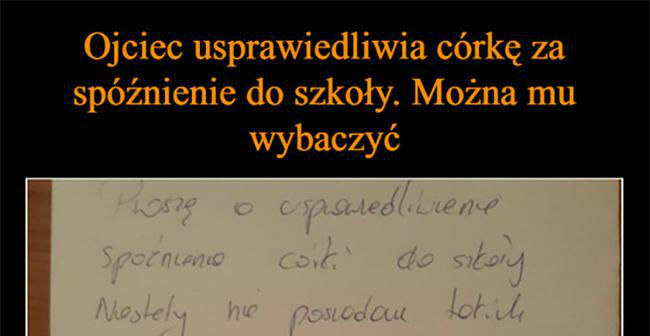 Najlepsze usprawiedliwienie ever 