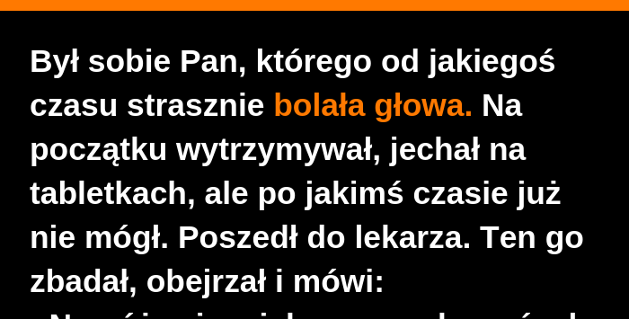 Przyczyna bólu głowy 