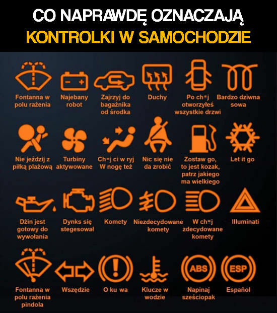 Co naprawdę oznaczają kontrolki w samochodzie 