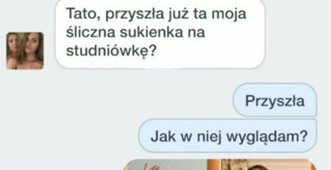 Kiedy ojciec odbierze paczkę od kuriera 