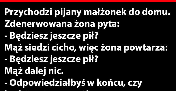 Mąż po imprezie 