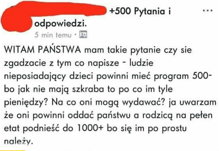 Patologiczny pomysł...