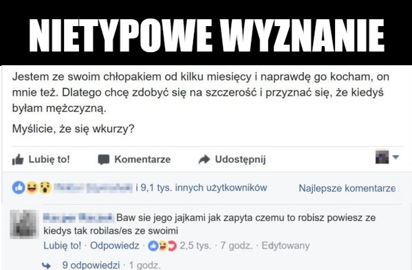 Nietypowe wyznanie 