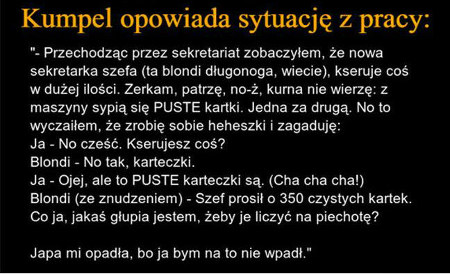 Logika blondi :D 