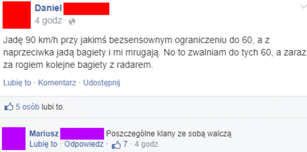 Nietypowa sytuacja z policjantami 