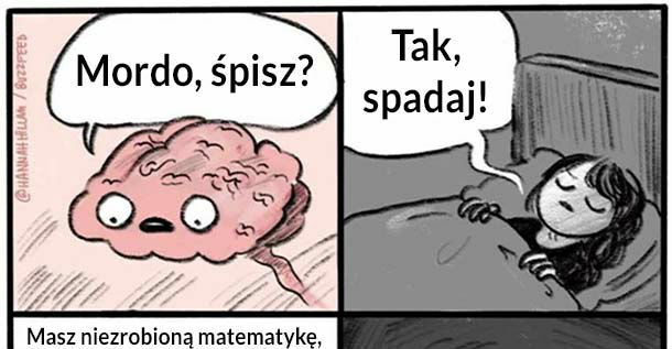Mój mózg, kiedy zasypiam 