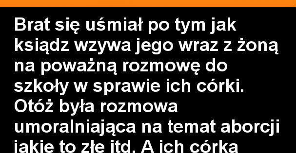 Kłótnia córki z księdzem 