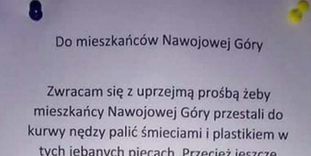 Apel do mieszkańców 