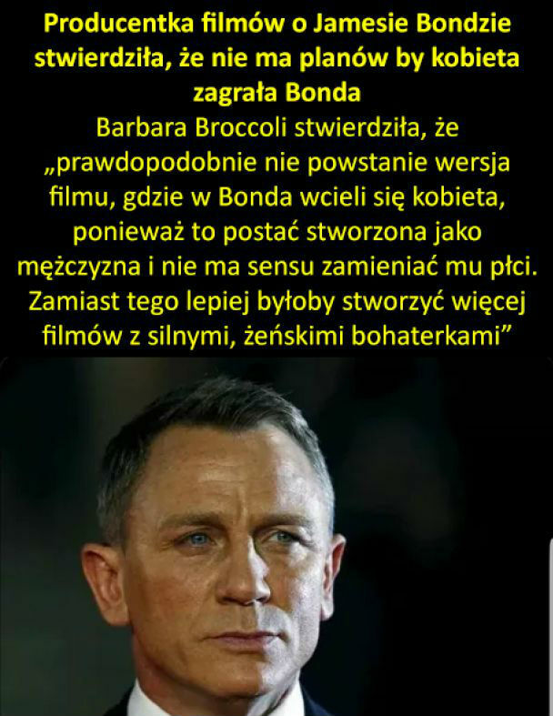 Bond nie będzie kobietą 