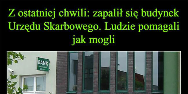 Ludzie pomagali jak mogli...