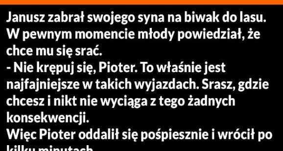 Biwak z synem 
