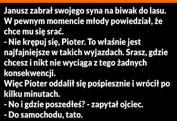 Biwak z synem 