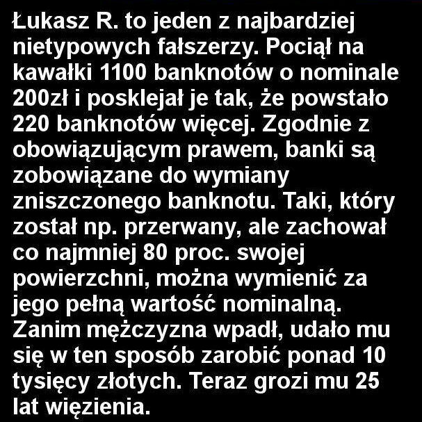 Nietypowy fałszerz 
