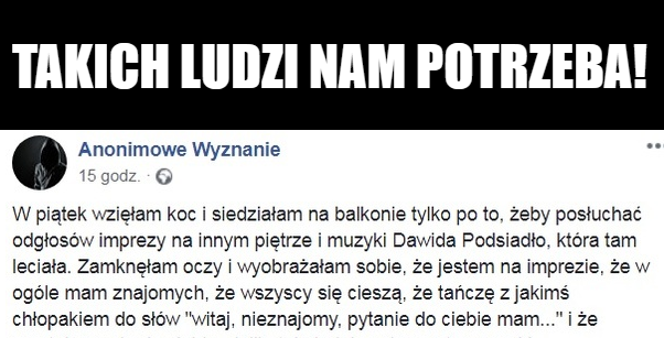 Komentarz, który podtrzymuje na duchu 