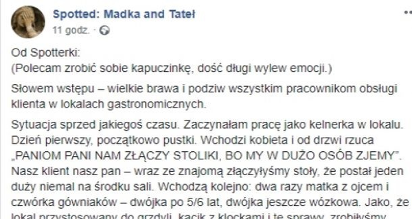 Chciała być kelnerką, wytrzymała jeden dzień 