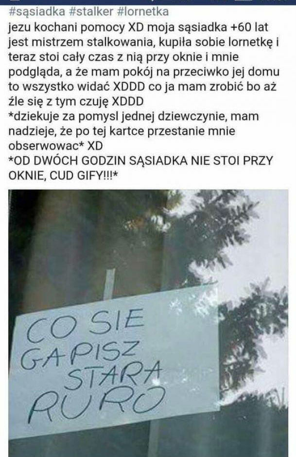 Sąsiadka-stalkerka 