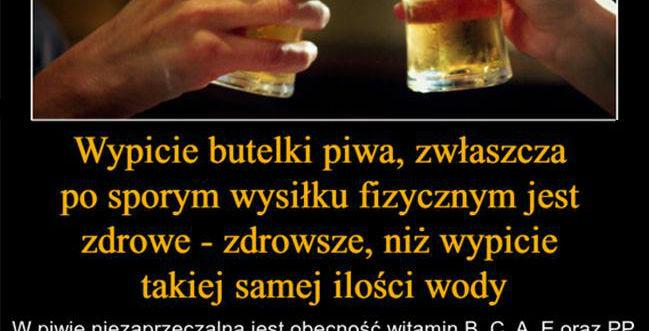 Dlaczego warto pić piwo? 