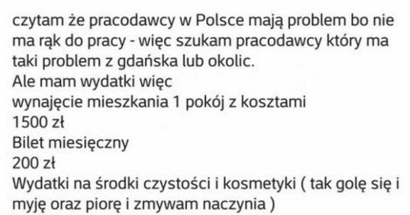 W Polsce brakuje rąk do pracy? 