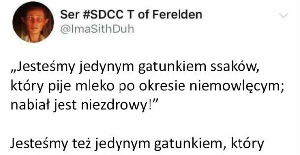 Jesteśmy jedynym gatunkiem... 