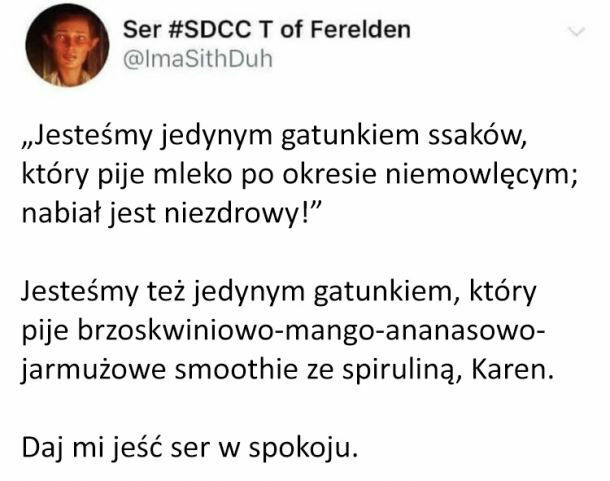 Jesteśmy jedynym gatunkiem... 