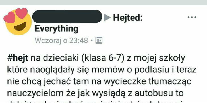 Hejt na dzieciaki 