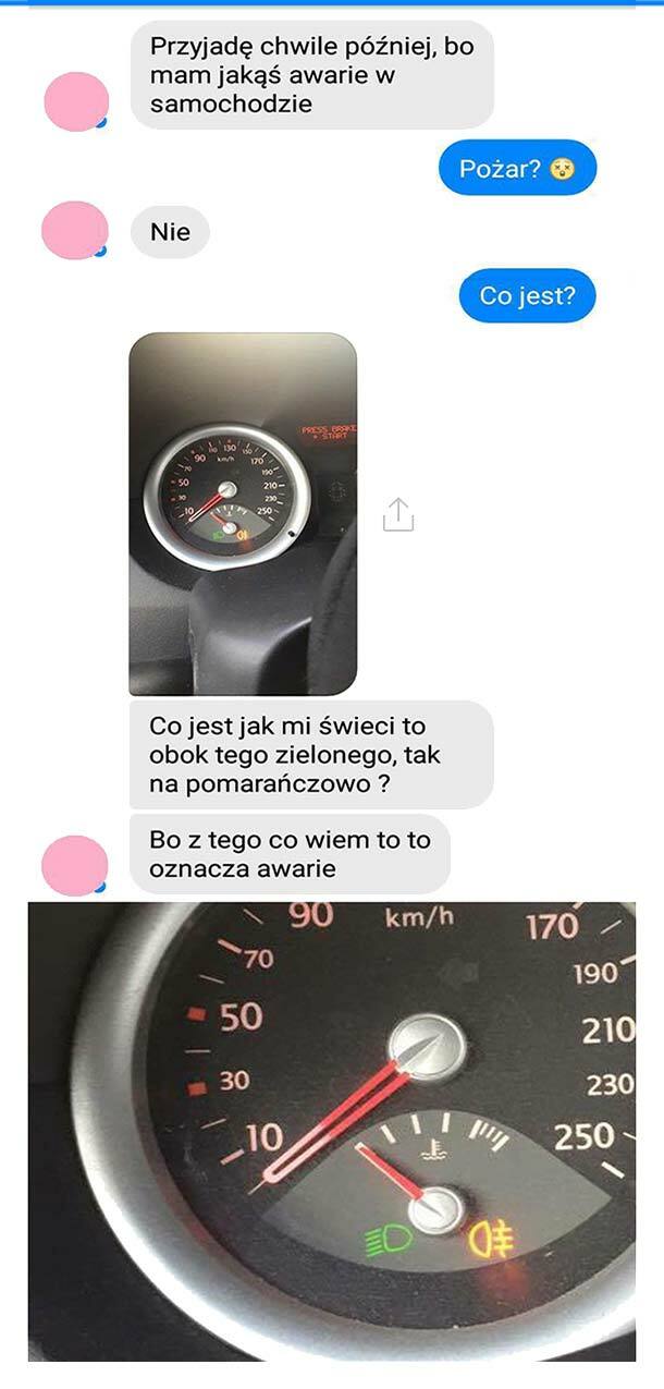 Kiedy dziewczyna ma awarię w samochodzie :D 