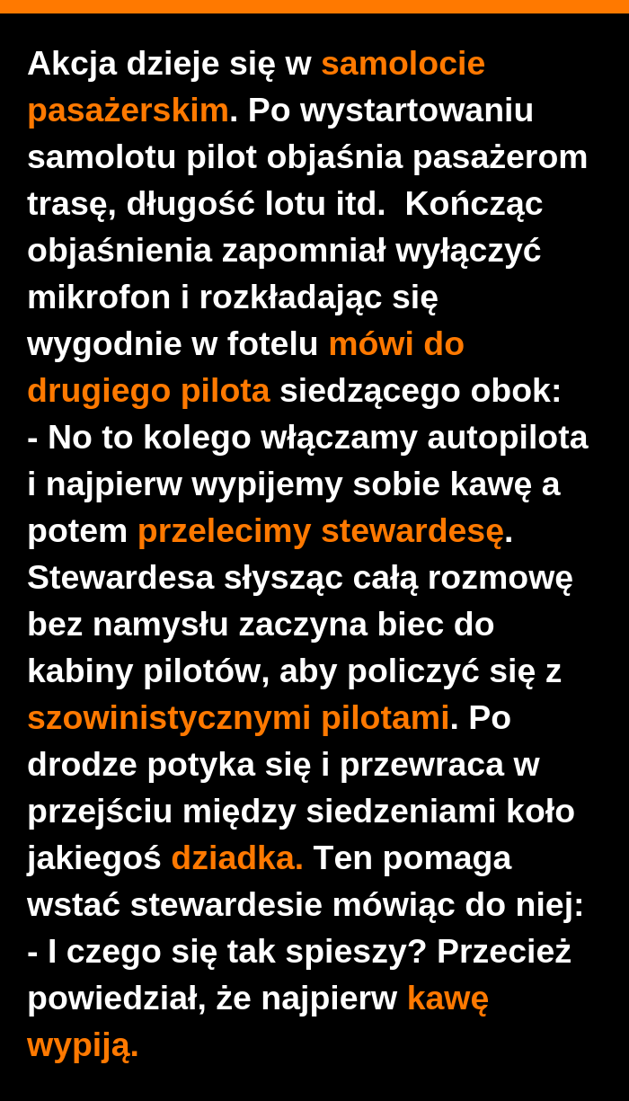 Akcja w samolocie :D 