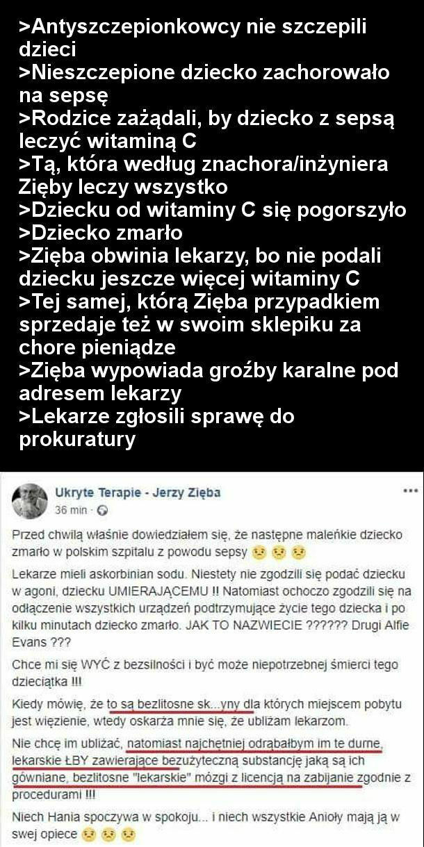 Jerzy Zięba o lekarzach 