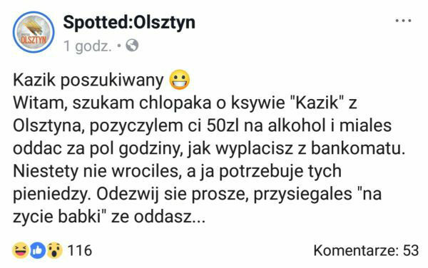 Szukamy Kazika :D