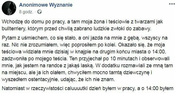 Kiedy żona czyta wyznania :D 