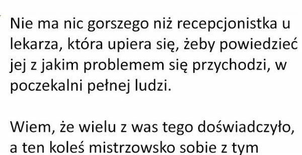 Mistrzowski sposób na recepcjonistkę 