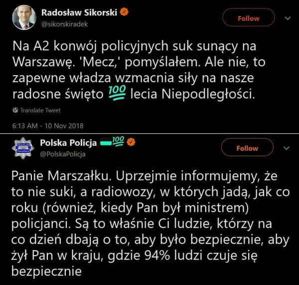 Mistrzowska odpowiedź policji :D 
